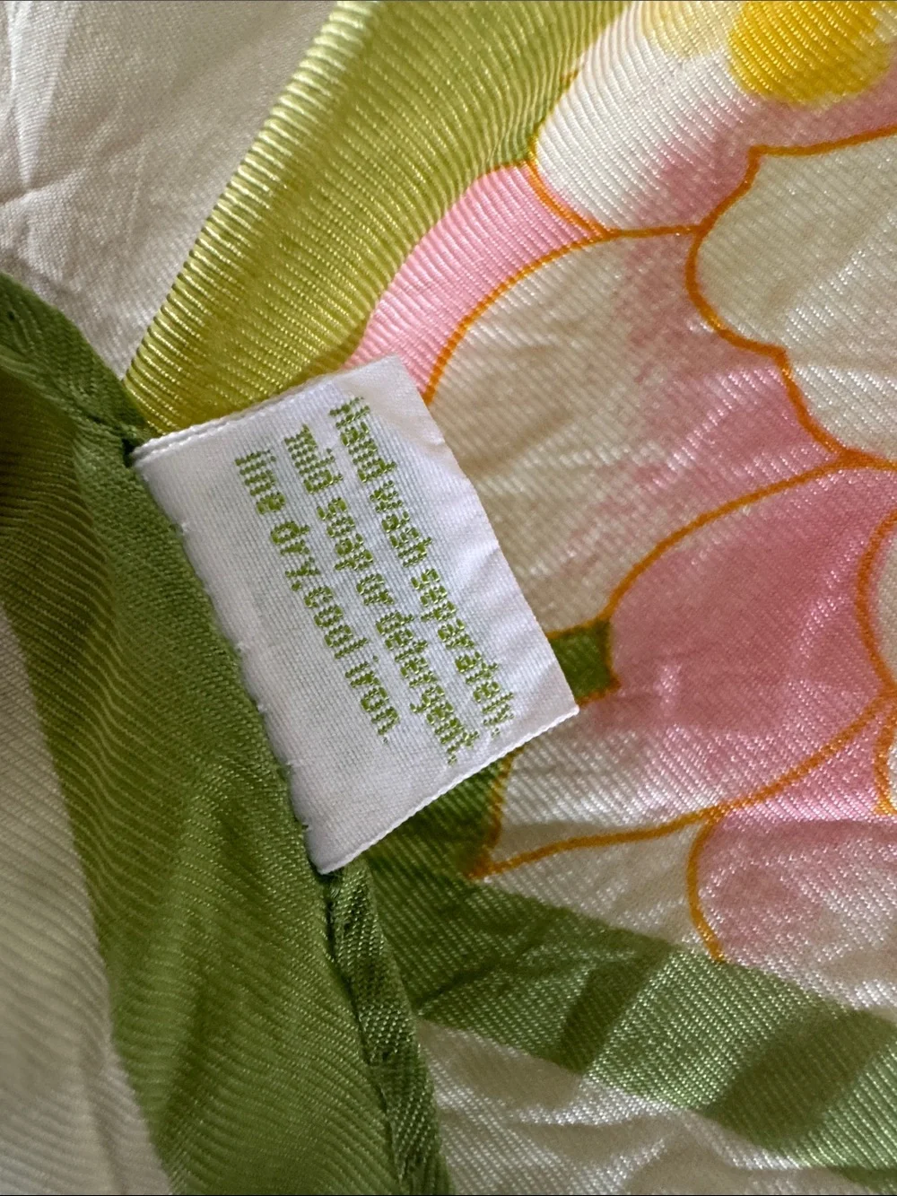 Vintage 1978 “Burst of Spring” Scarf by SM Kent for Avon Japan